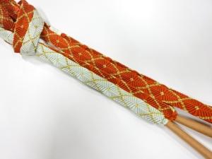 未使用品　正絹　手組帯締め